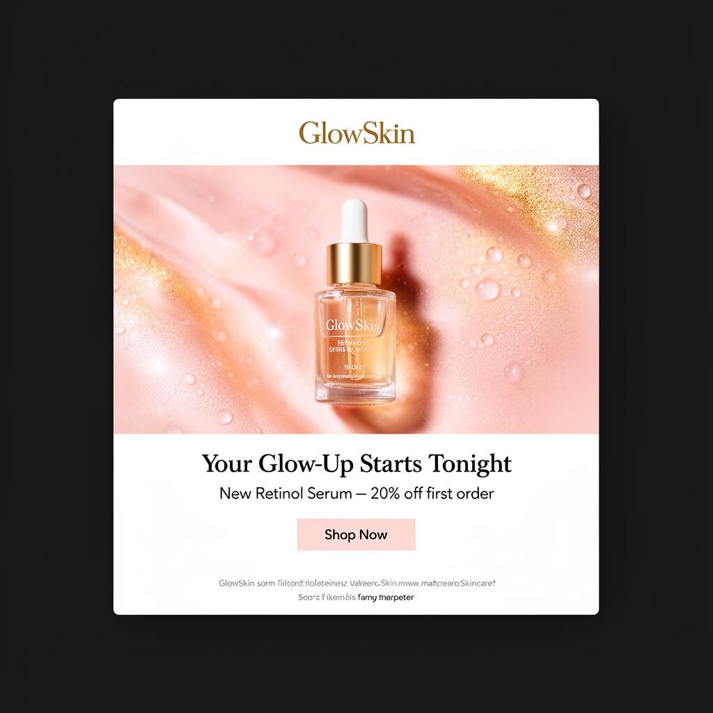 GlowSkin Co email campaign