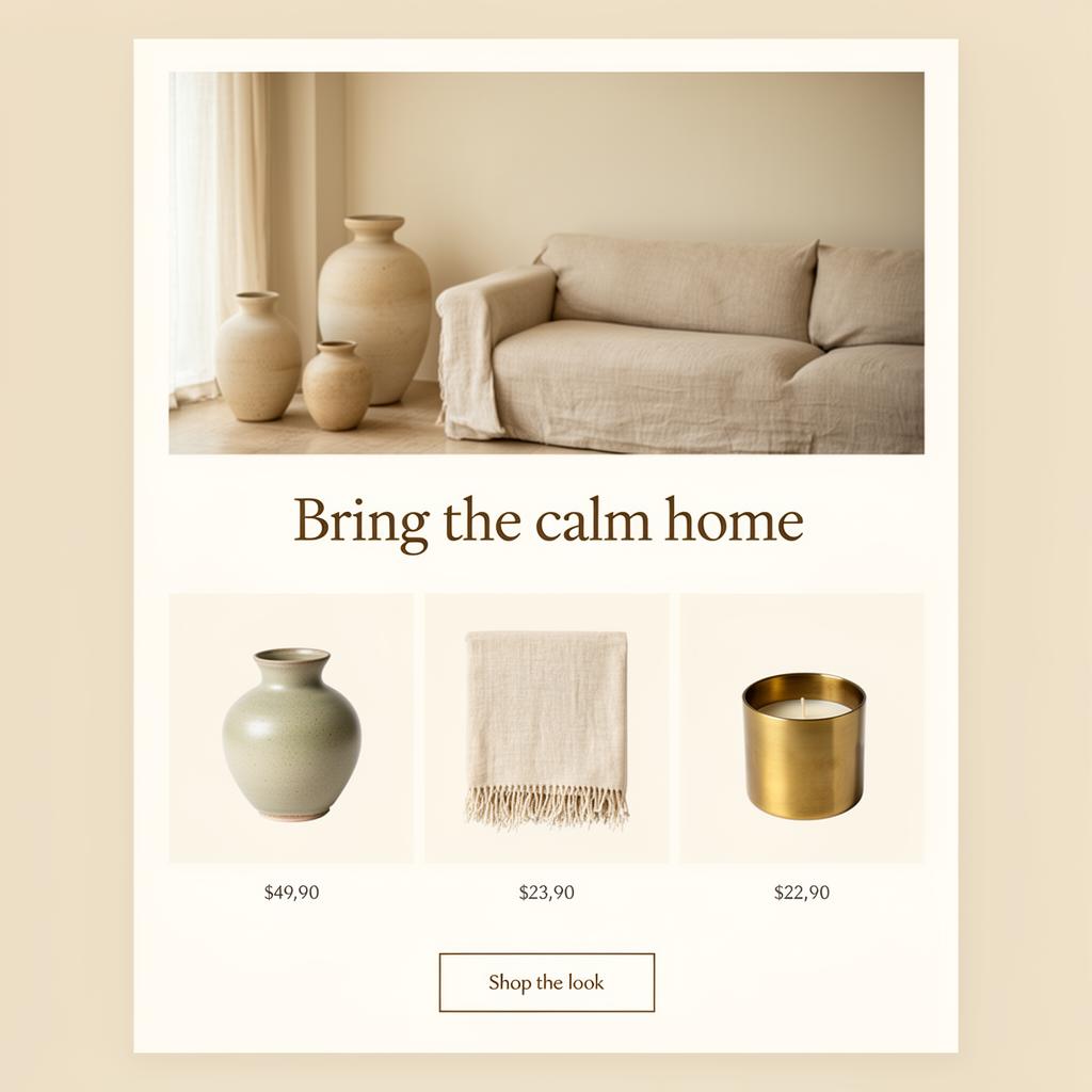 Linen House email campaign