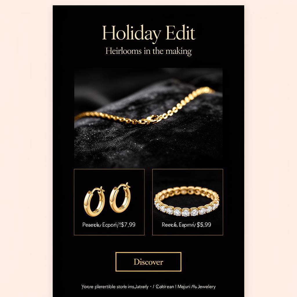 Maison Or email campaign